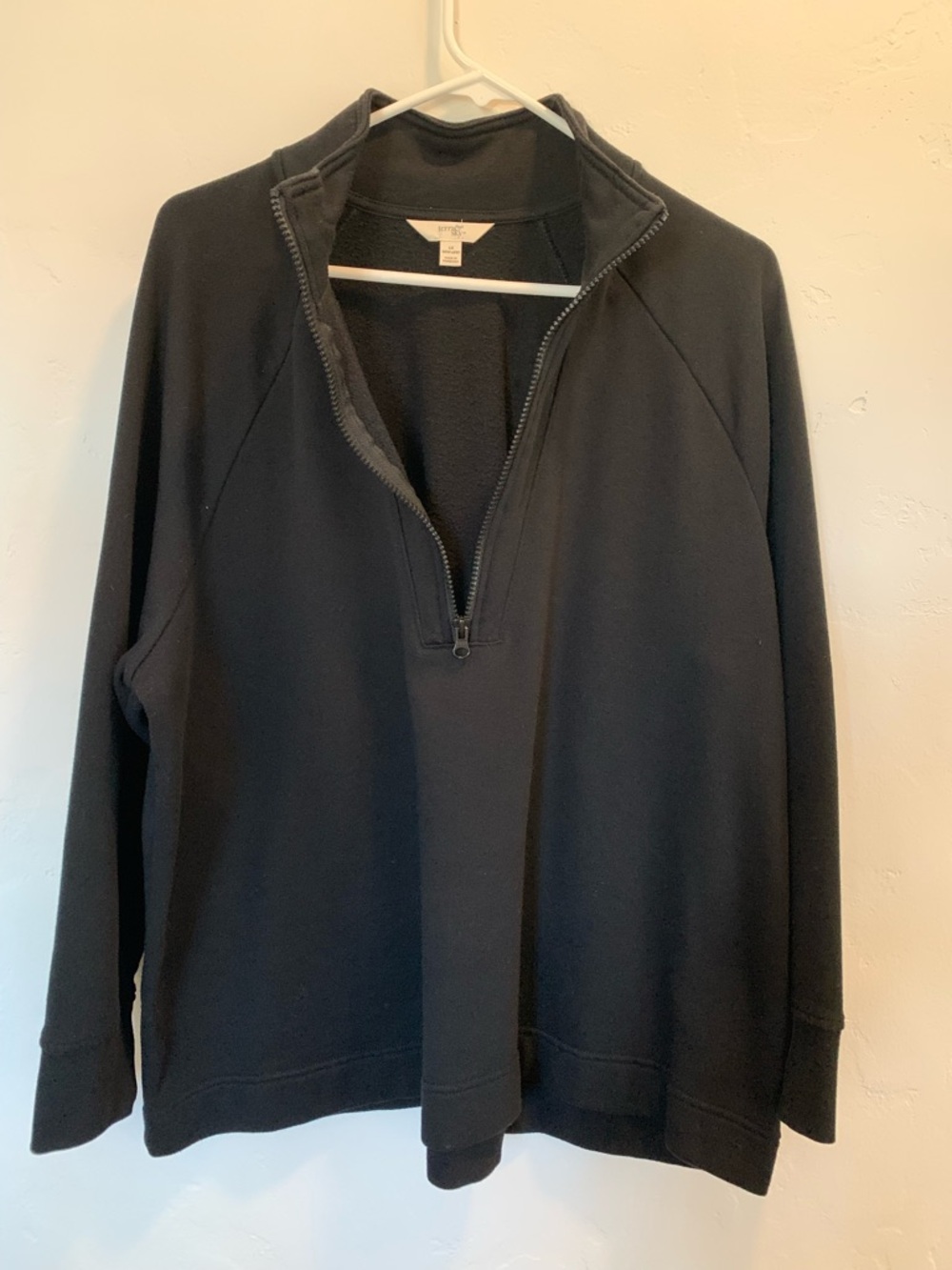 Terra & Sky Sweatshirt Black 1/2 Zip Size 1X - Picture 2 of 11